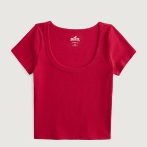 Ribbed Scoop Baby Tee